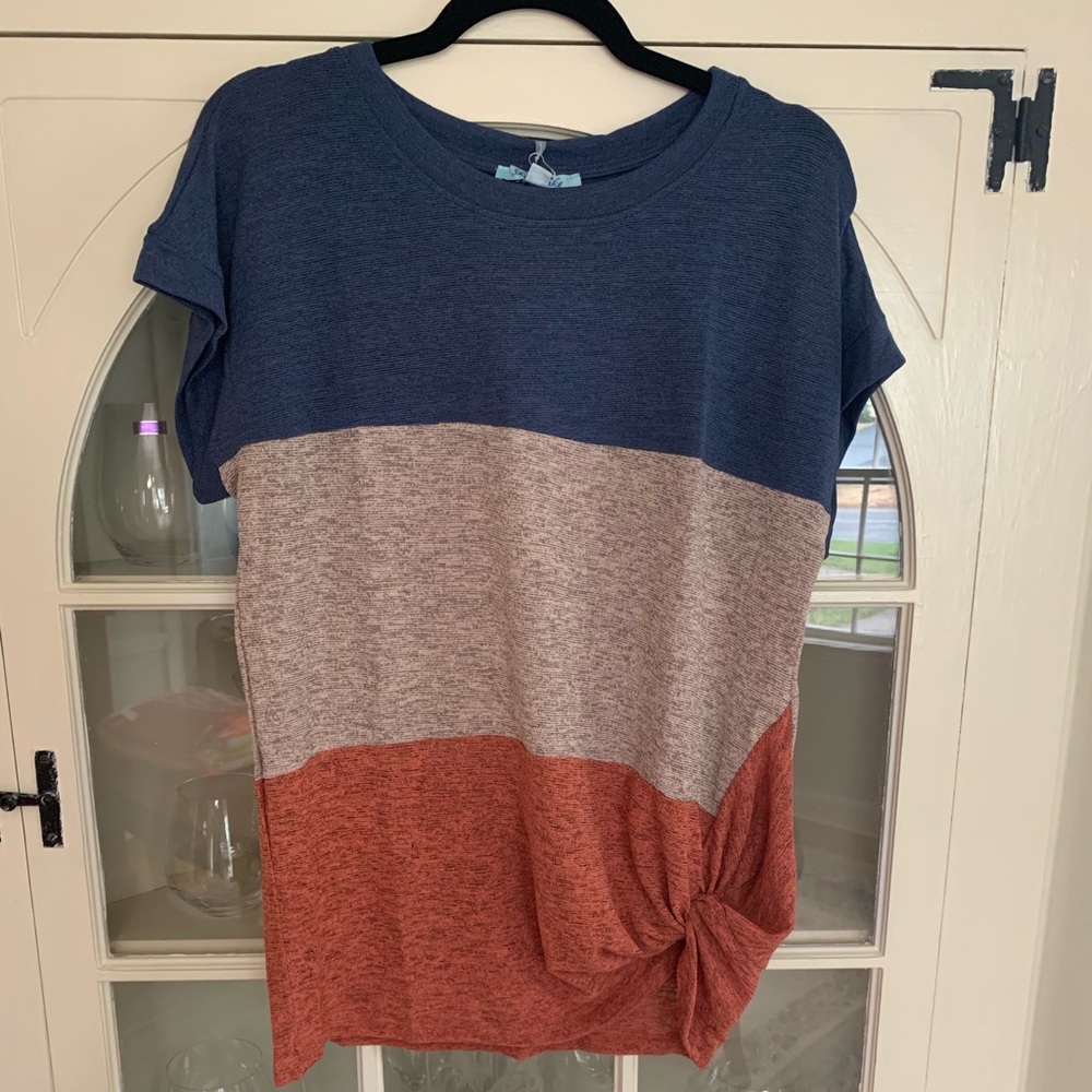 She and sky striped dolman NWT boutique item